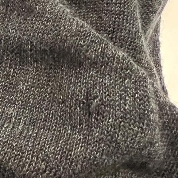 PureJill Linen-Rayon Blend Semi-Sheer Top Black LP - Picture 8 of 10